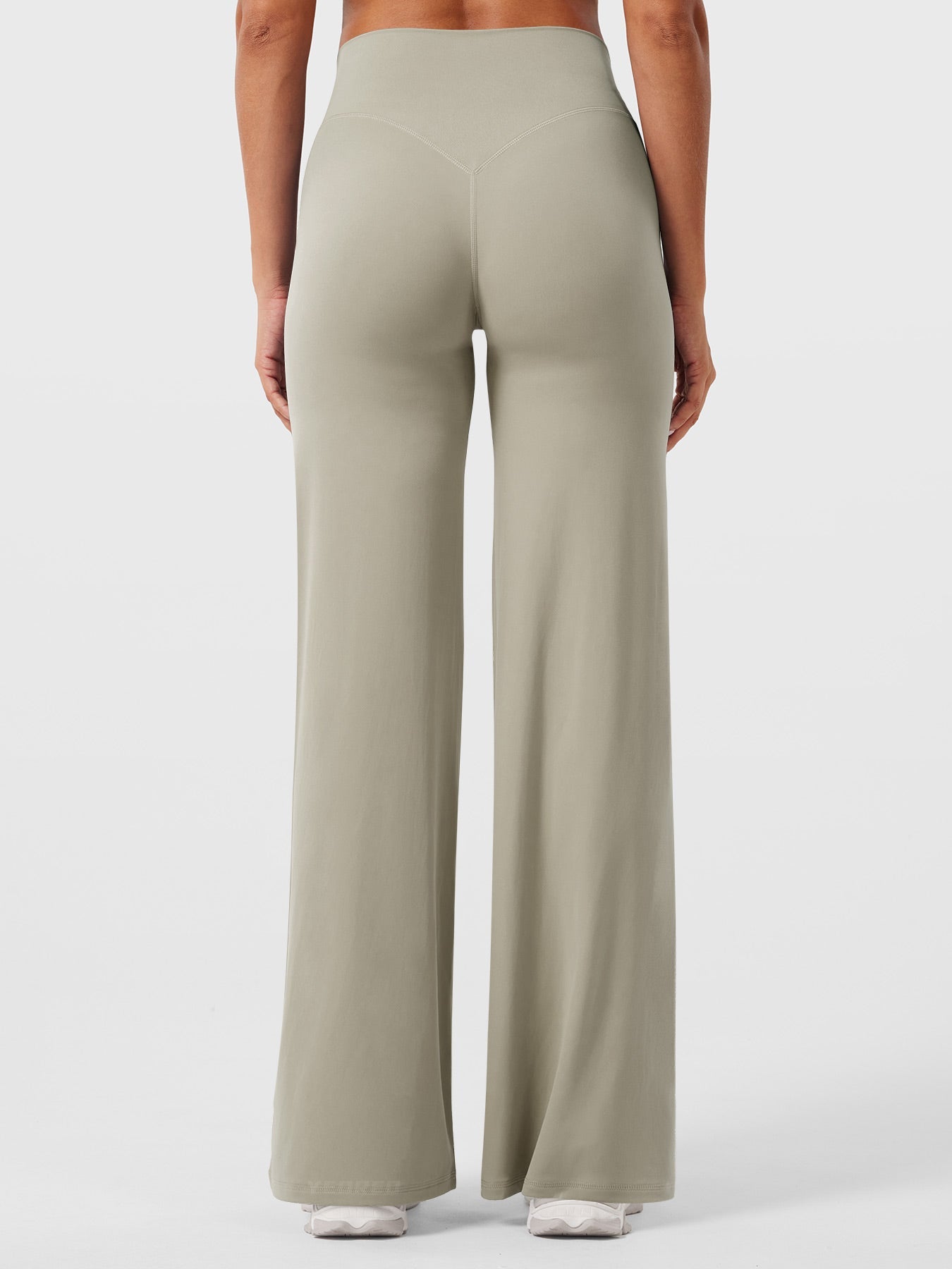 CurveFlex | Hoge Taille Straight-Leg Legging - Licht zand