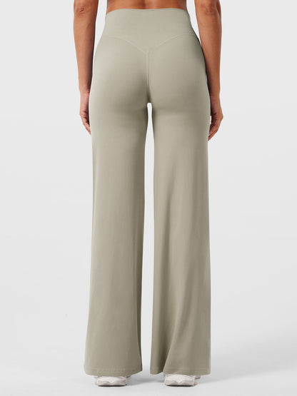 CurveFlex | Hoge Taille Straight-Leg Legging - Licht zand
