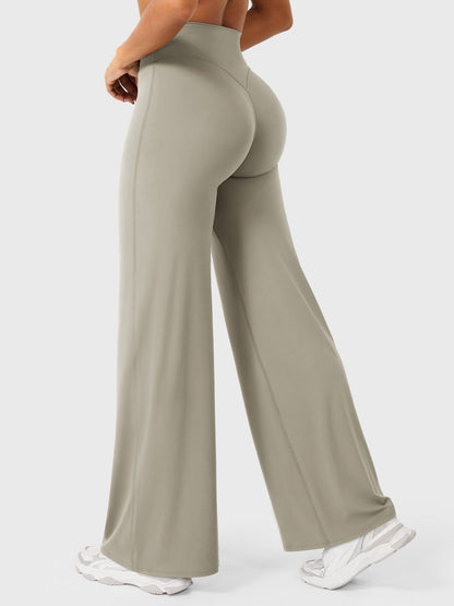 CurveFlex | Hoge Taille Straight-Leg Legging - Licht zand