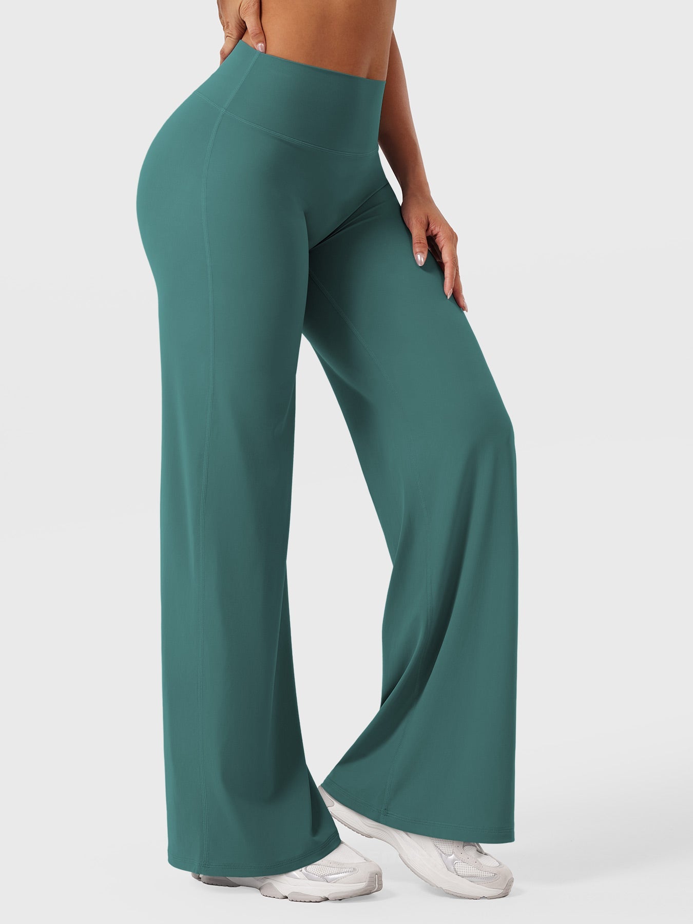 CurveFlex | Hoge Taille Straight-Leg Legging - Mediterraan