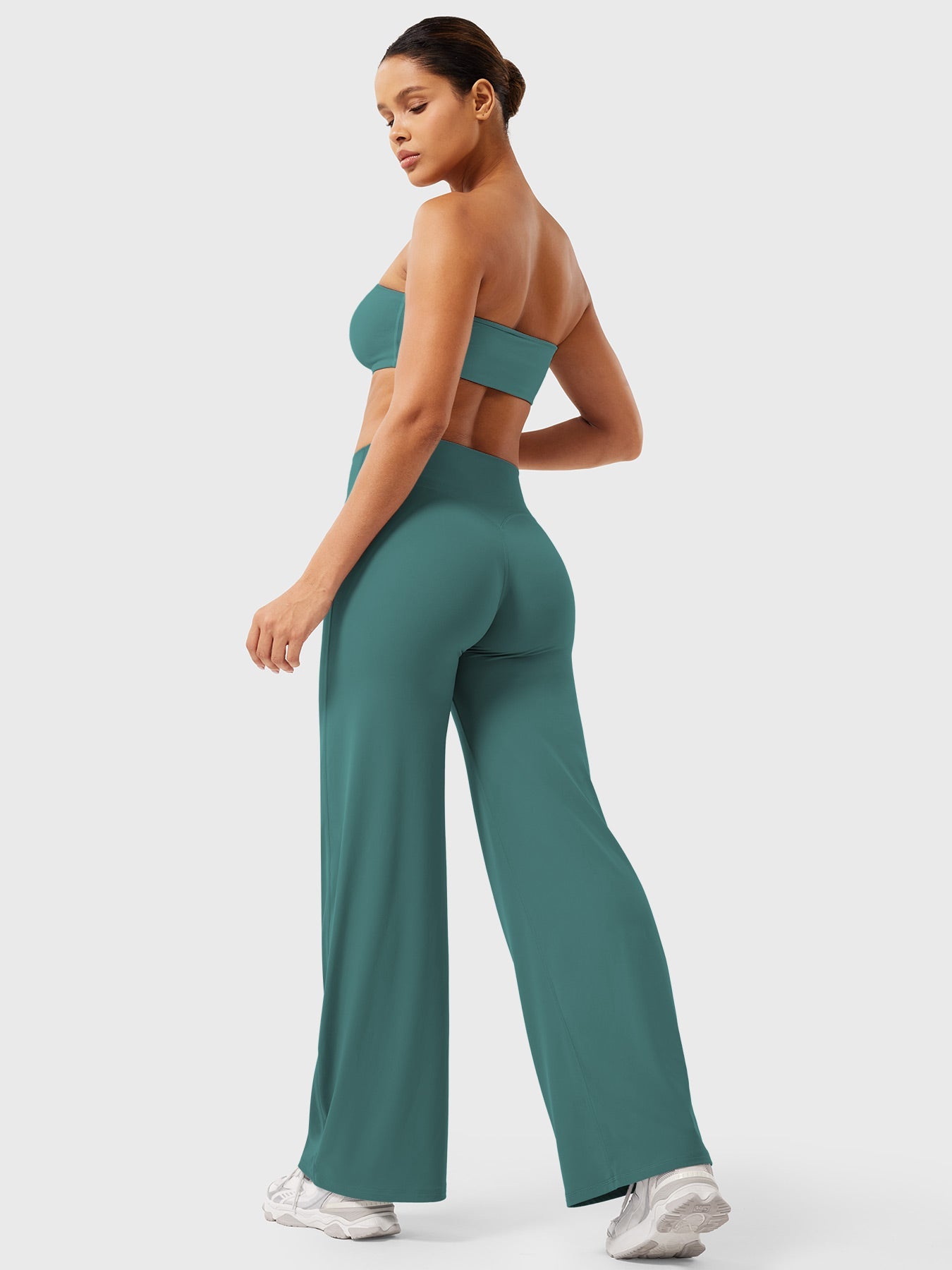 CurveFlex | Hoge Taille Straight-Leg Legging - Mediterraan