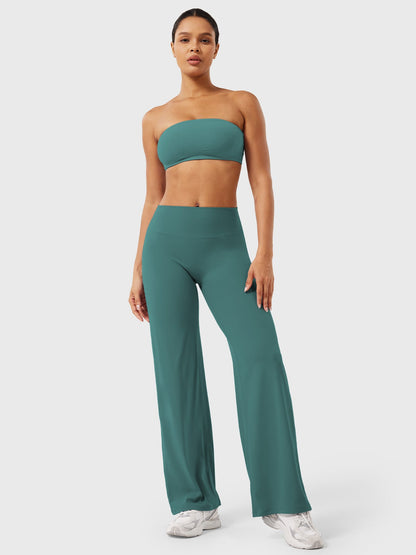 CurveFlex | Hoge Taille Straight-Leg Legging - Mediterraan