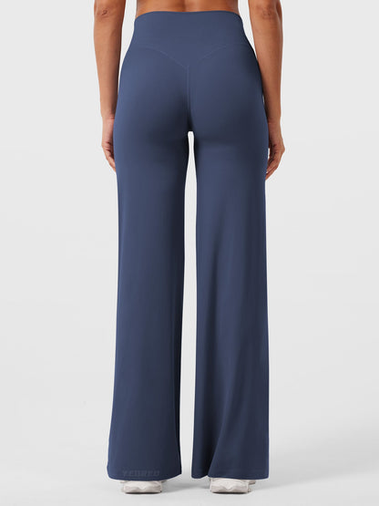 CurveFlex | Hoge Taille Straight-Leg Legging - Marineblauw