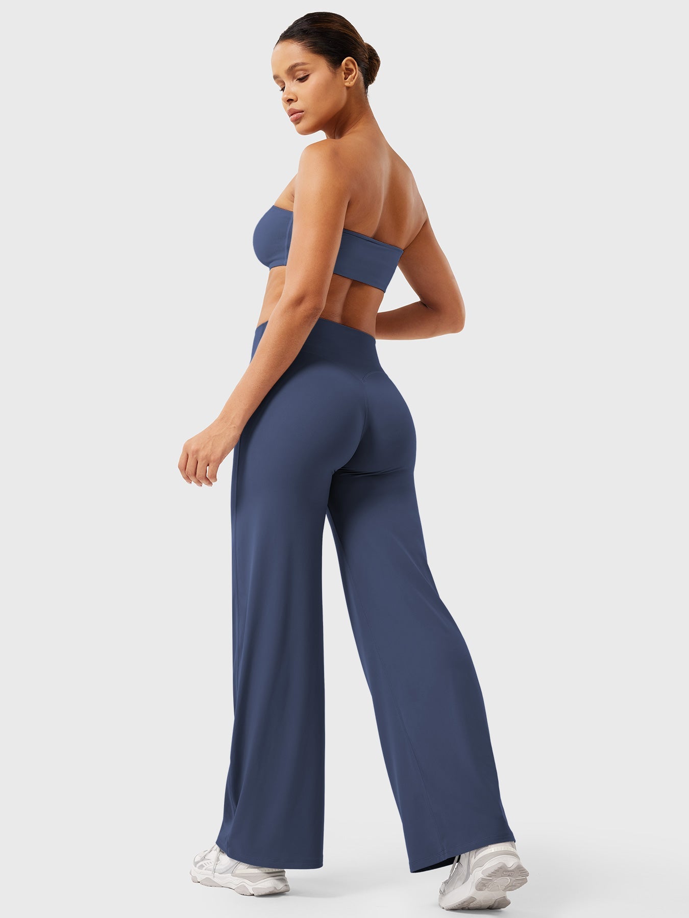 CurveFlex | Hoge Taille Straight-Leg Legging - Marineblauw