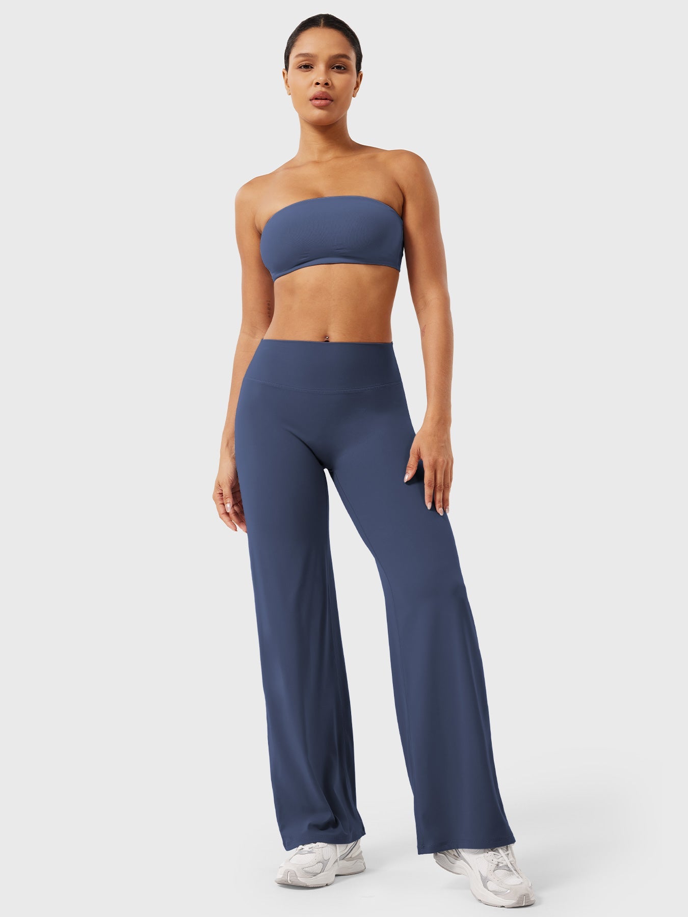 CurveFlex | Hoge Taille Straight-Leg Legging - Marineblauw