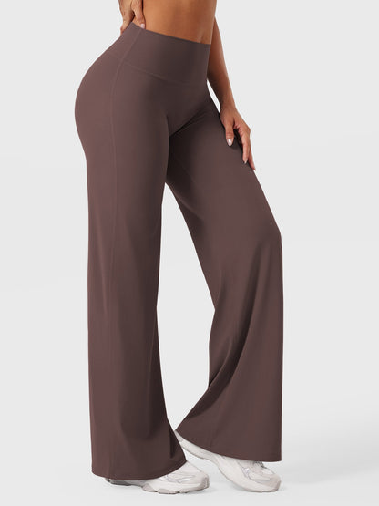 CurveFlex | Hoge Taille Straight-Leg Legging - Pruimbruin