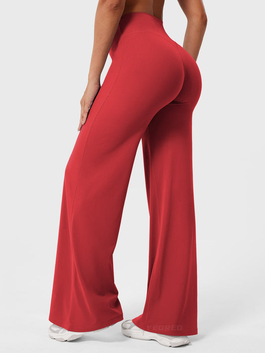 CurveFlex | Hoge Taille Straight-Leg Legging - Rood