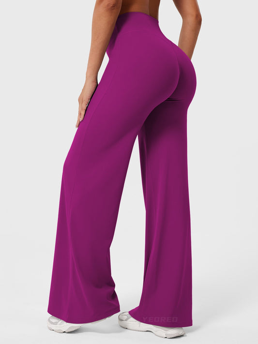 CurveFlex | Hoge Taille Straight-Leg Legging - Roze Paars