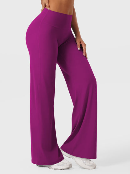 CurveFlex | Hoge Taille Straight-Leg Legging - Roze Paars