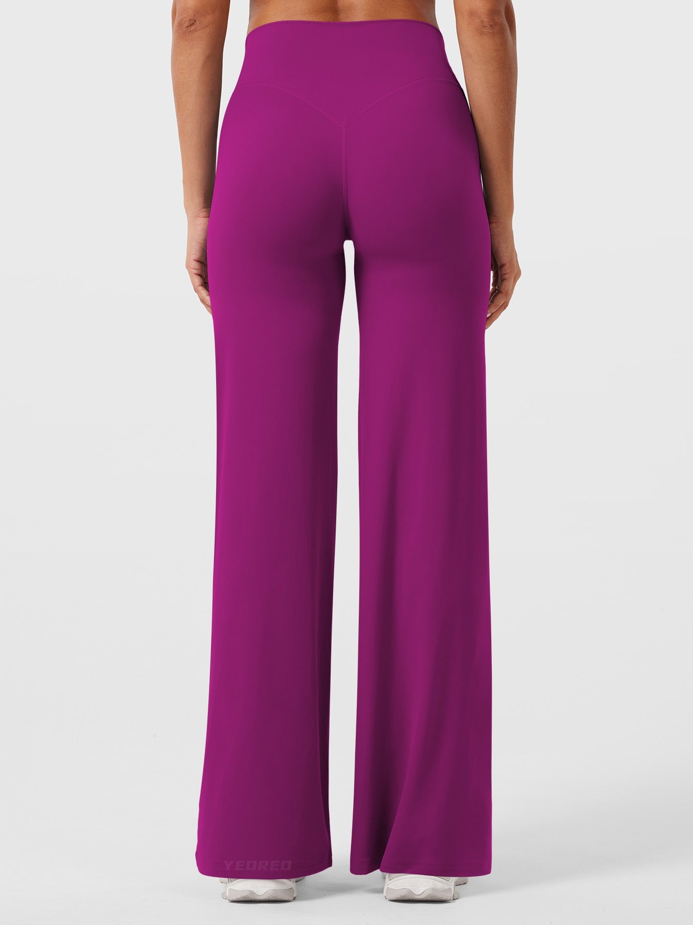 CurveFlex | Hoge Taille Straight-Leg Legging - Roze Paars
