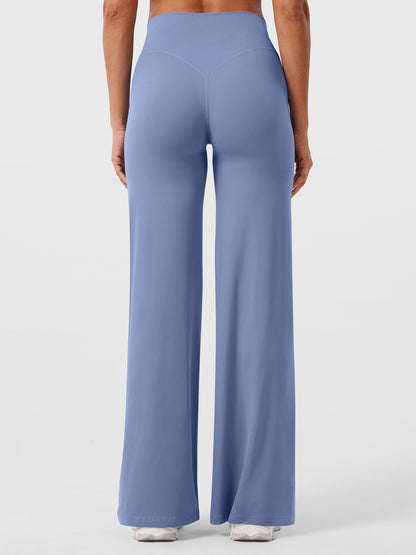 CurveFlex | Hoge Taille Straight-Leg Legging - Oceaanblauw