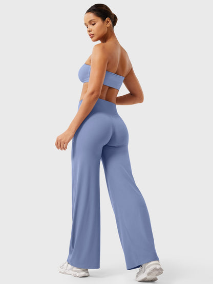 CurveFlex | Hoge Taille Straight-Leg Legging - Oceaanblauw
