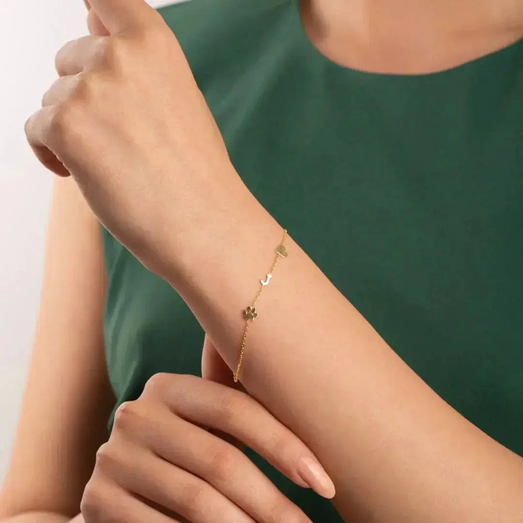 Charmify | Gepersonaliseerde armband met zij-initialen