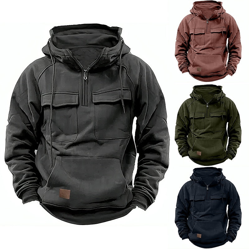 Jason - Comfortabele winterhoodie met ritssluiting